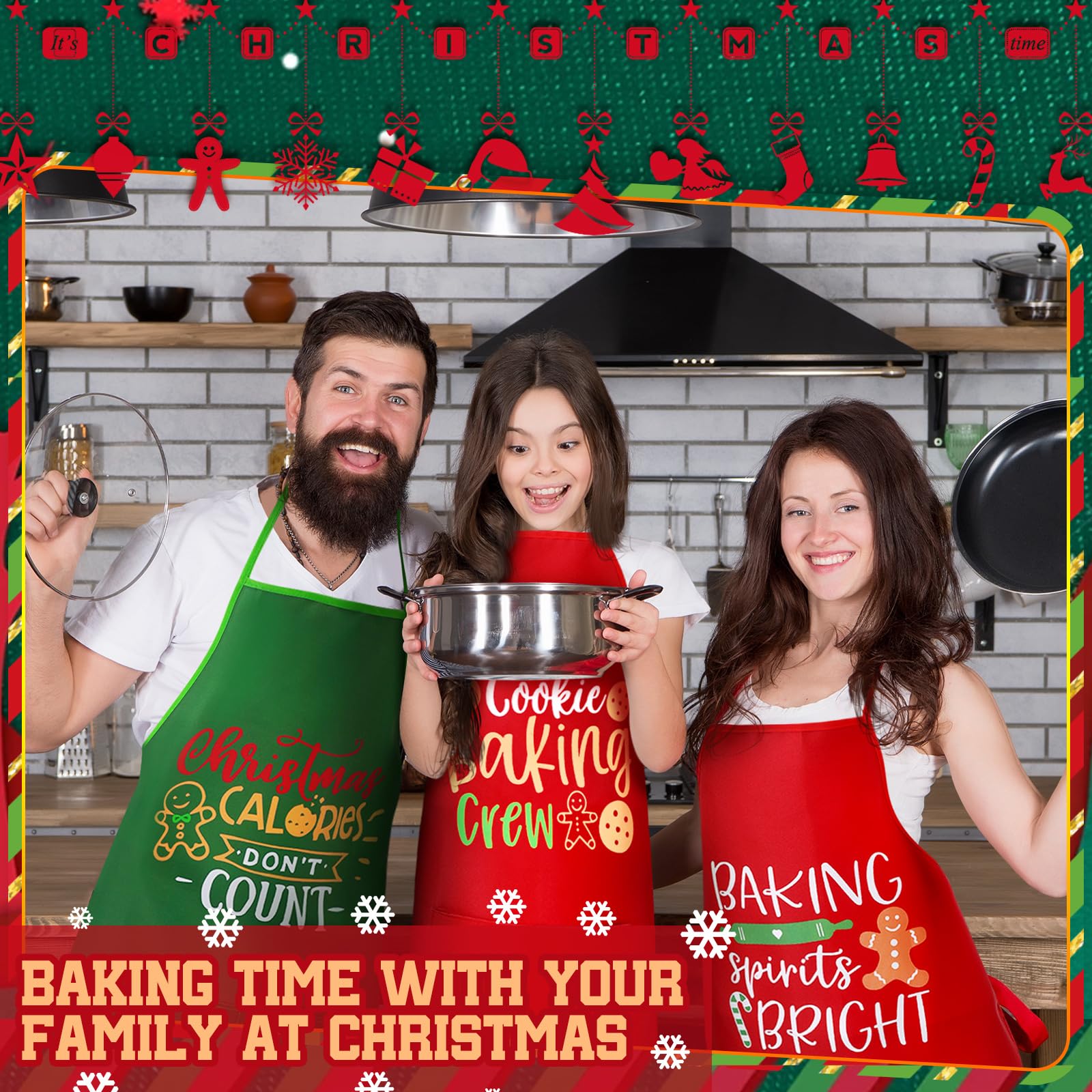 Langyiwee 4pc set offers versatile aprons for gifting and daily use.