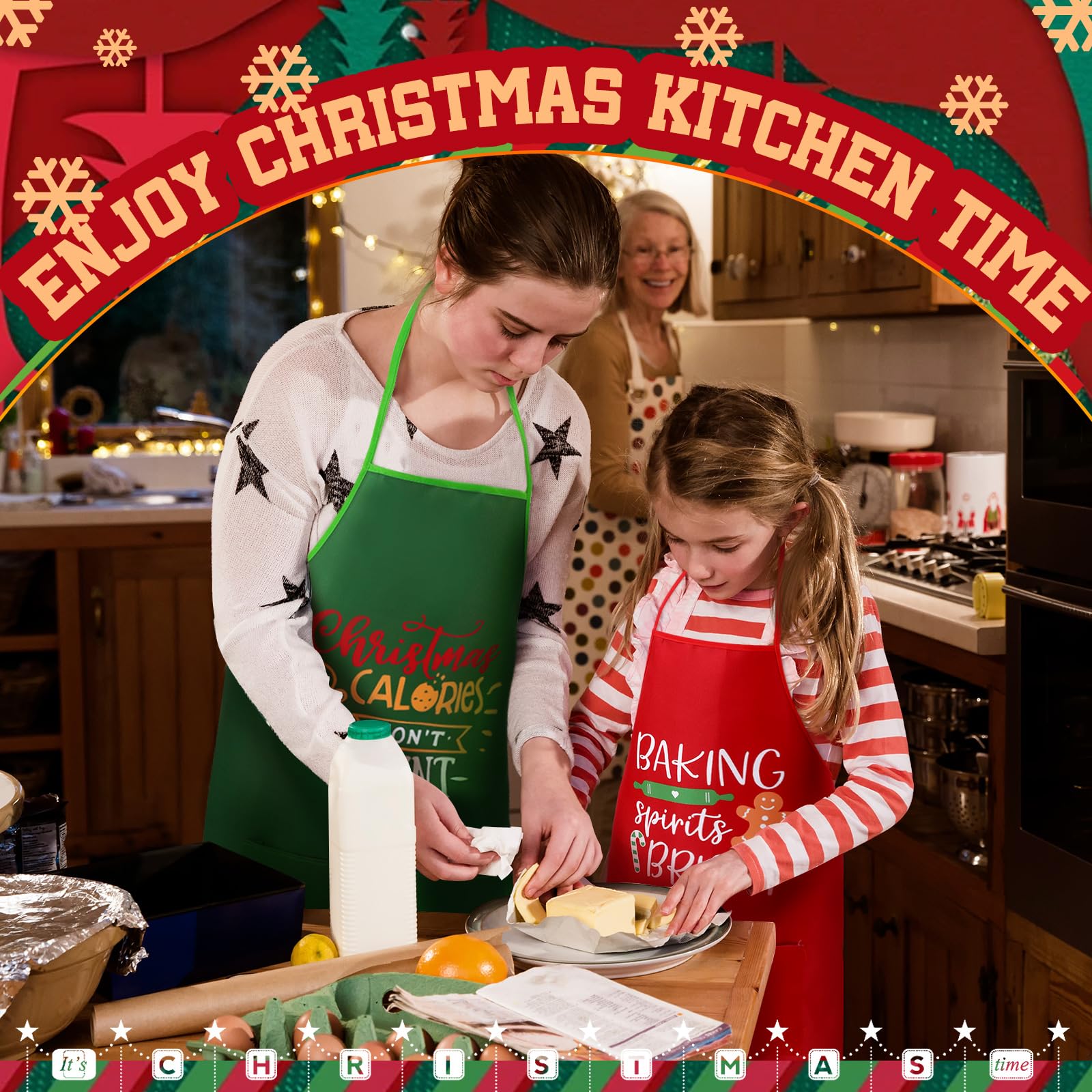 Langyiwee 80x60cm durable apron protects clothing during messy moments.