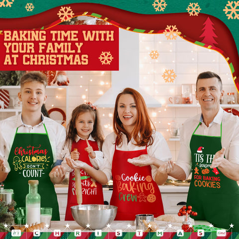 Langyiwee calories don't count message apron brings playful baking vibes.