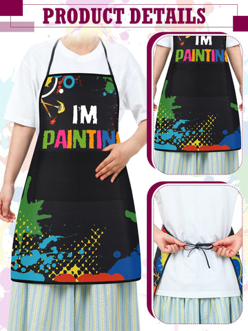 Langyiwee apron featuring adjustable neck strap for a comfortable fit.