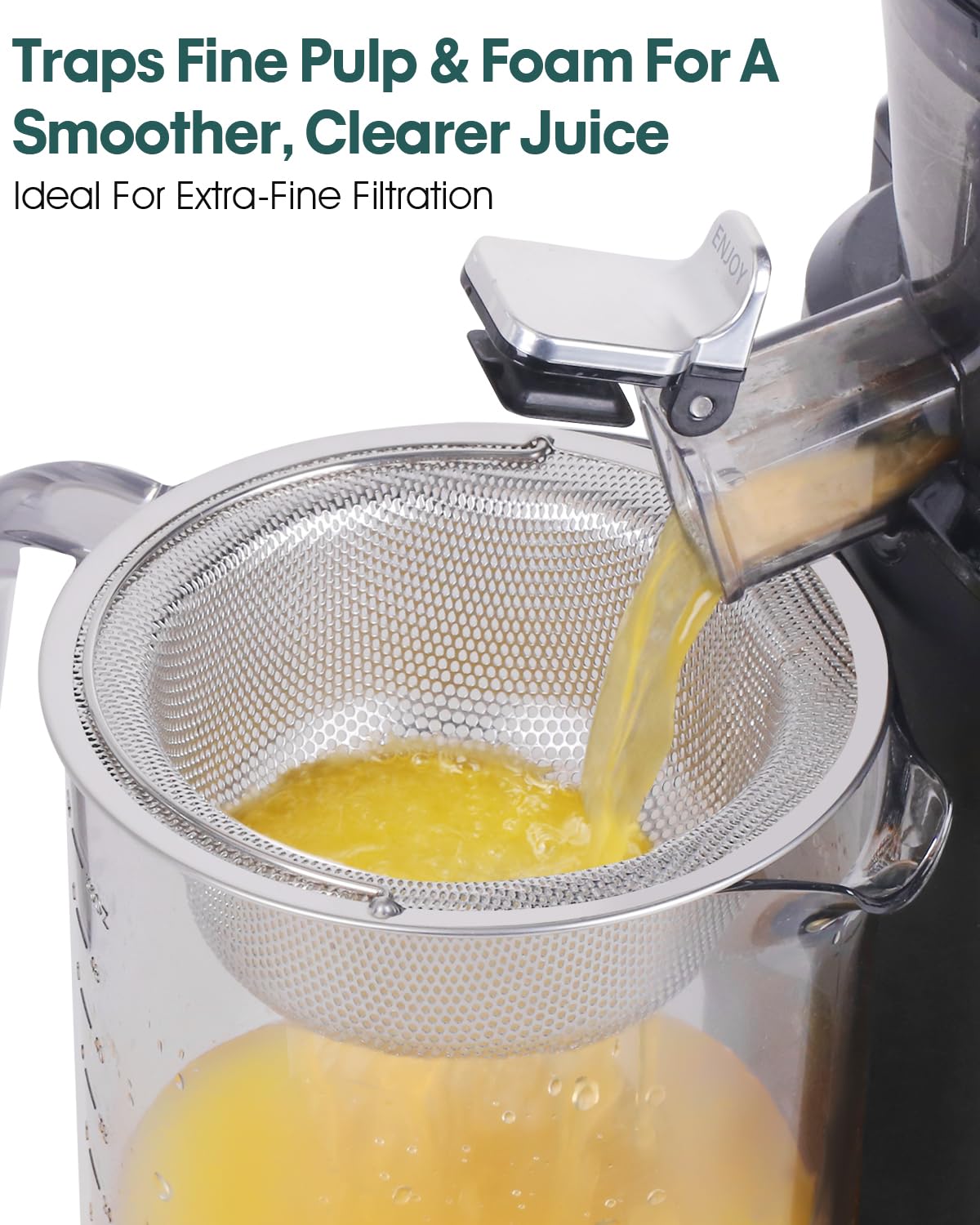 LANGZIHT 304 stainless steel mesh ensures durability and easy cleaning.