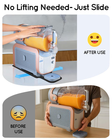LANGZIHT sliding pad protects countertop during Ninja Slushie Max FS605 use