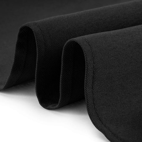 Lann's Linens stain-resistant polyester texture maintains a sharp look for events.