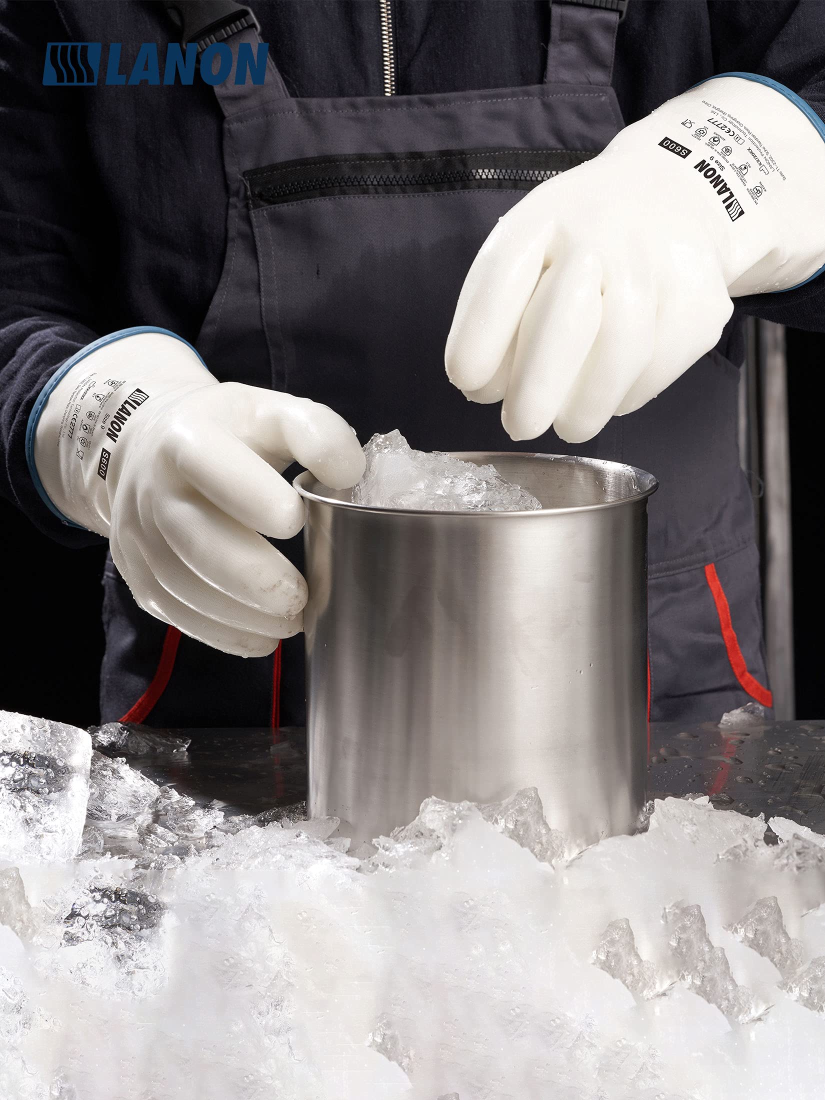 LANON Liquid Silicone Gloves with CoralAir liner for breathable comfort.