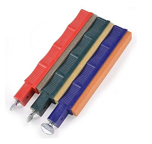 Lansky knife sharpening kit with portable storage case.