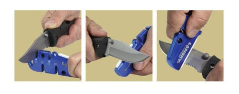 Lansky QuadSharp Blue carbide slots, efficient edge shaping