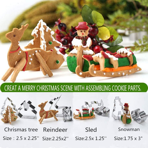 LANSKYWARE 3D house cookie cutter for detailed holiday shapes