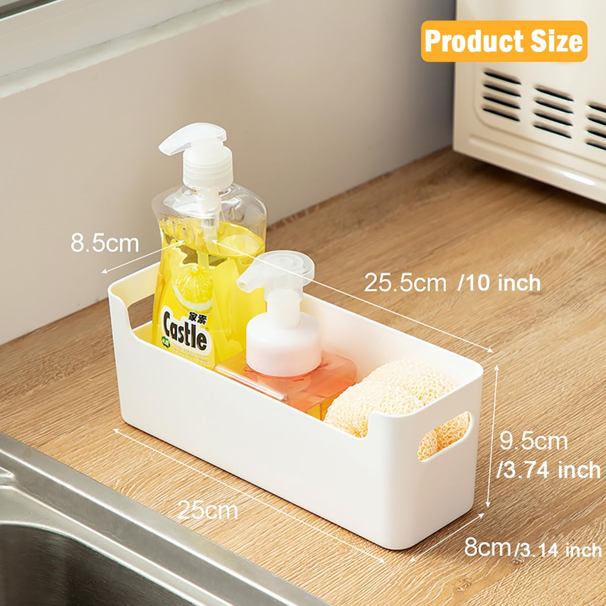 LANSKYWARE adhesive stickers inside the door enable quick, damage-free placement.