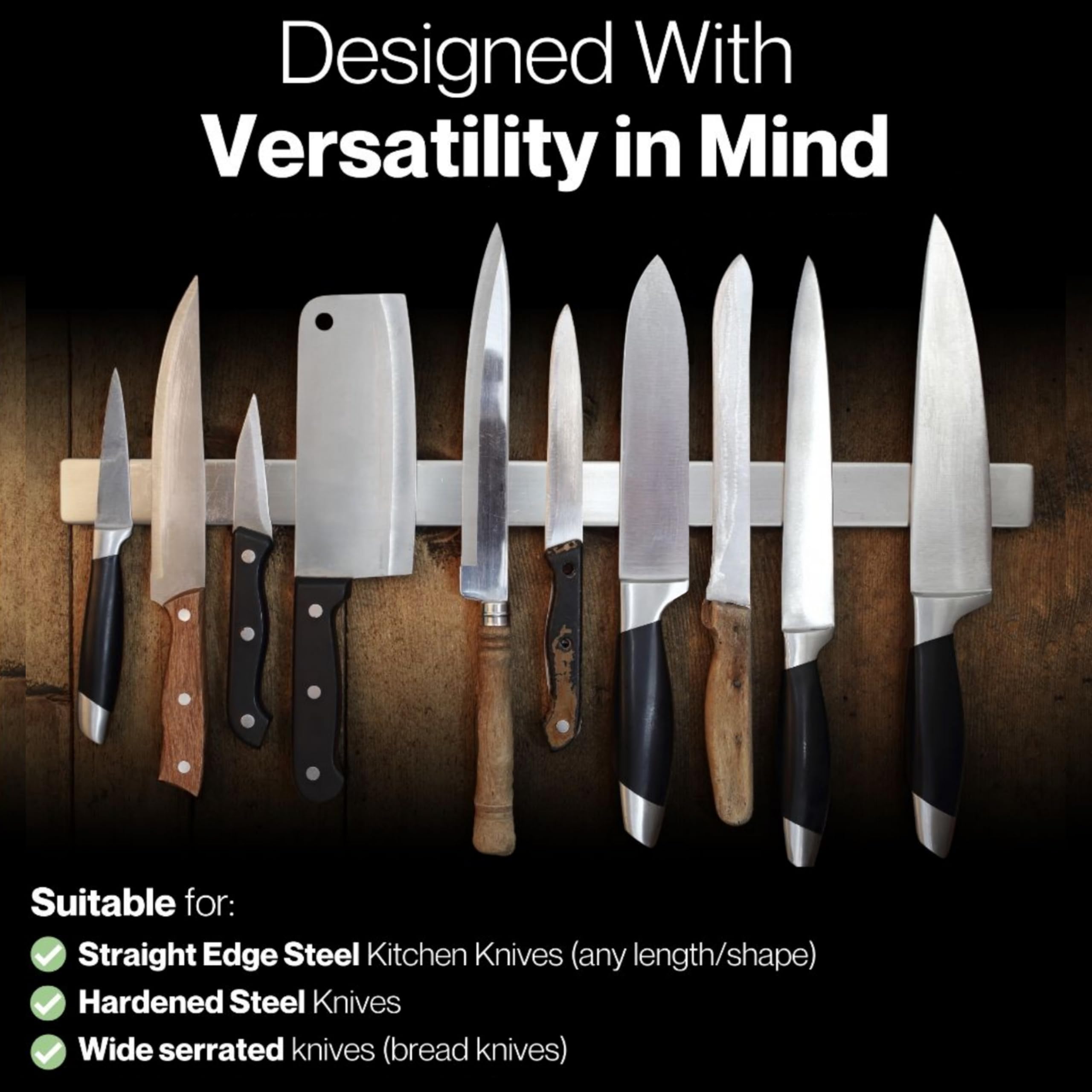 Lantana Smart Sharp wide-serrated-blade stage suitable for bread knives.