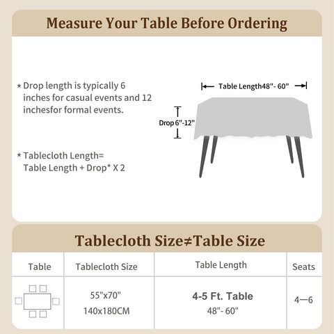 Laolitou burlap-look tablecloth brings rustic charm.