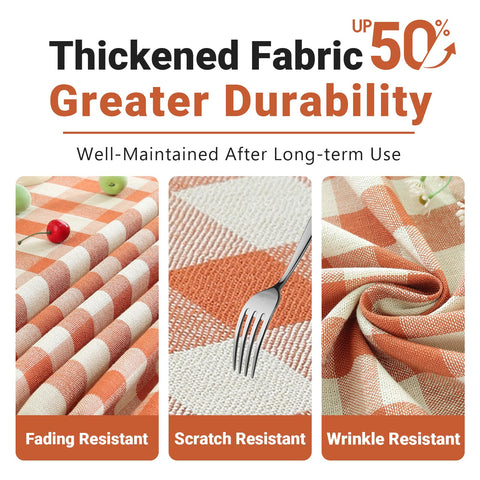 Laolitou machine-washable tablecloth stays easy-care after family meals.