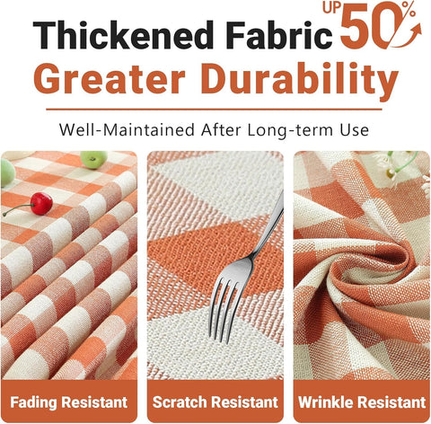 Laolitou orange outdoor tablecloth brightens outdoor dining experiences