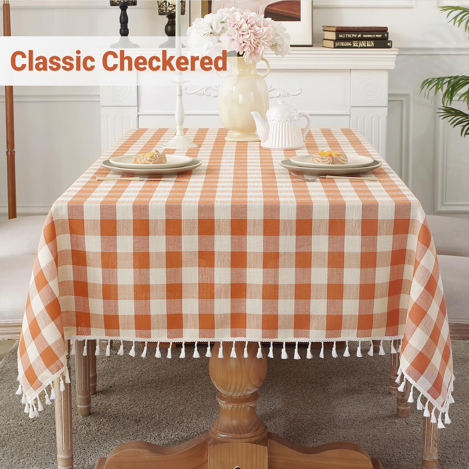 Laolitou tassel edge design elevates table decor with a refined, playful fringe.