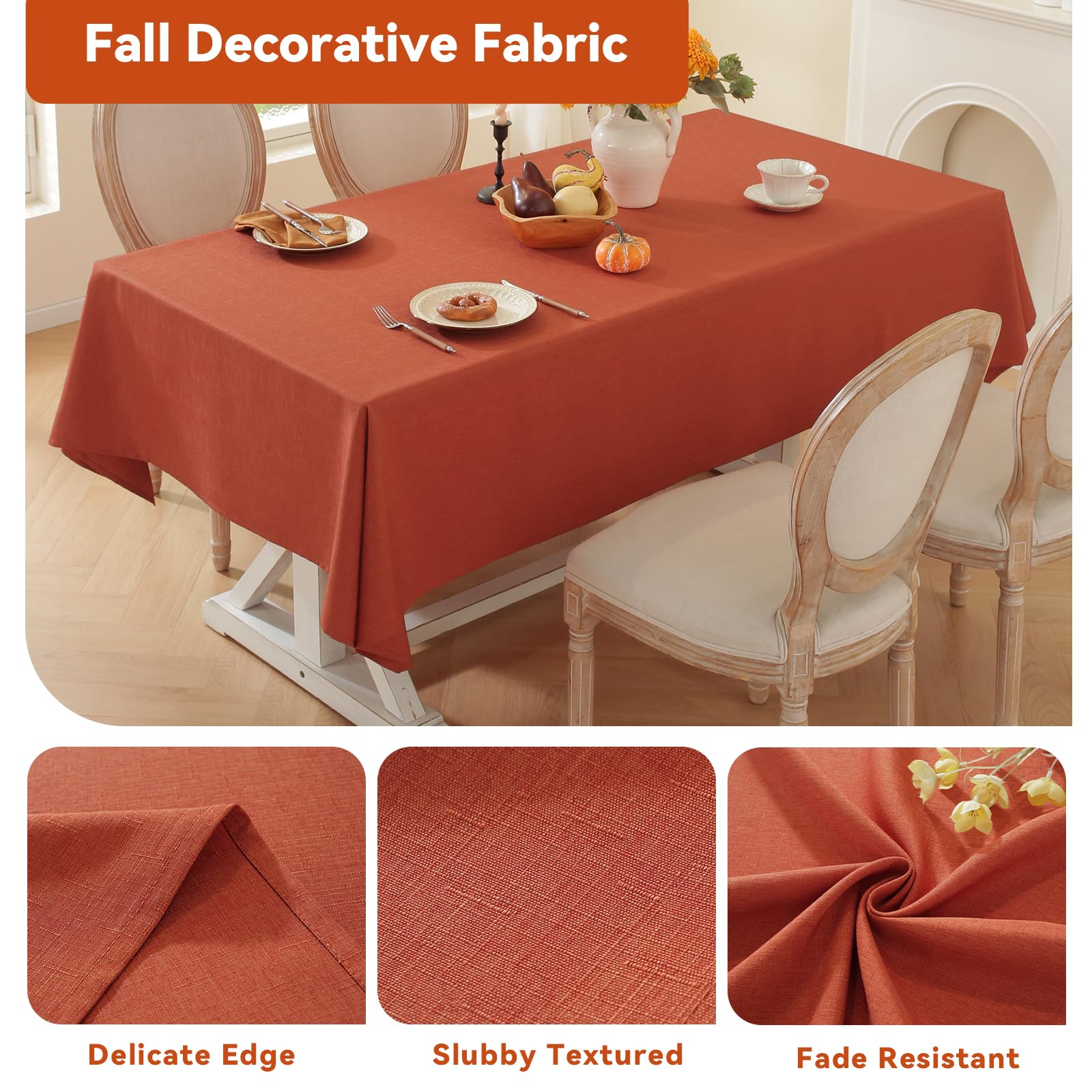 Laolitou waterproof coating tablecloth showing splash protection during daily meals.