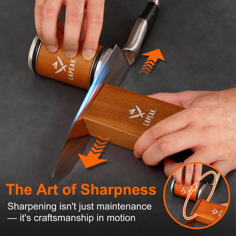 Lapeak knife sharpener in gift-ready packaging for gifting