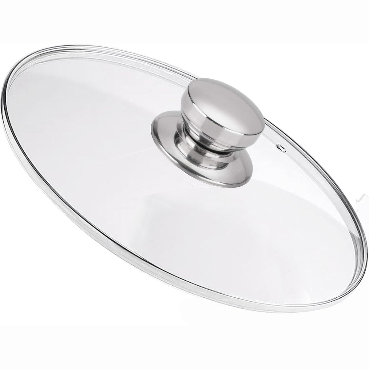 Laplad 11-inch tempered glass lid with clear view for monitoring cooking.