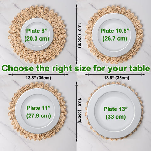 Laquedecraft handwoven corn husk placemats showcase handcrafted texture and organic warmth.
