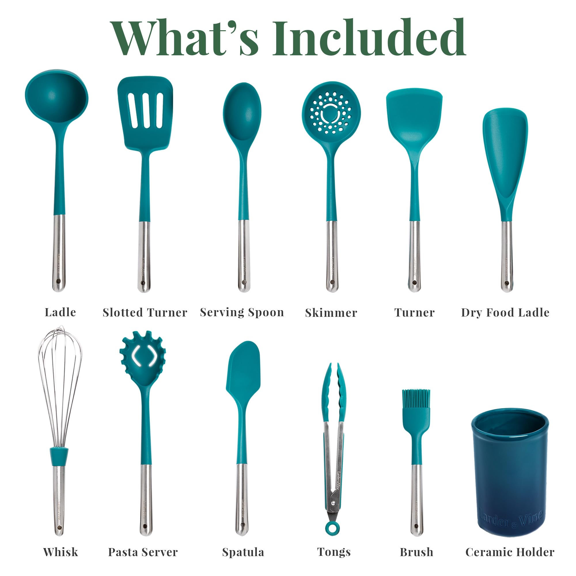 Larder & Vine Bondi pasta server ideal for al dente pasta.