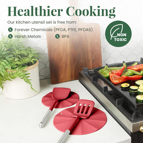 Larder & Vine heat-resistant-500f silicone heads endure high-heat tasks