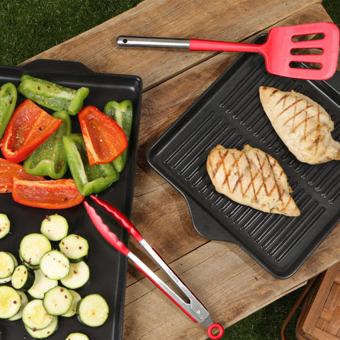 Larder & Vine utensils highlighting durable stainless-steel-handles