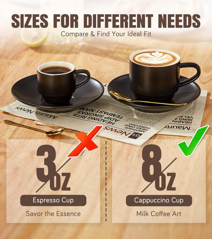 Non-slip base helps prevent spills during busy mornings.