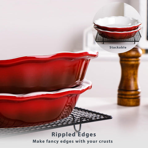 Lareina durable ceramic resists odors and stains for repeated baking.