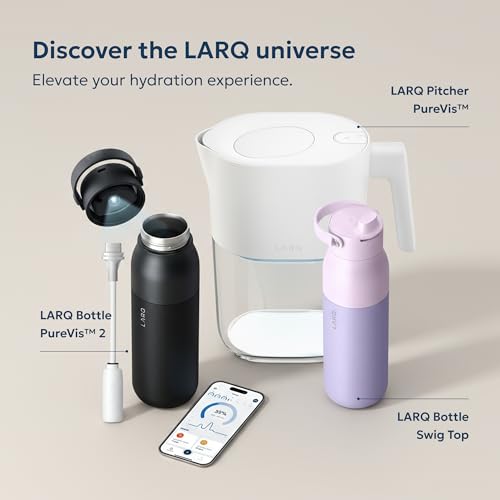 LARQ PureVis packaging insert highlights everything needed for safe hydration on the go.