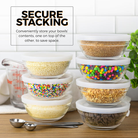 Lartique bowls stored neatly in a drawer for easy access.