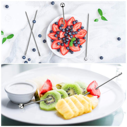 Lasiyanor reusable cocktail skewers that are easy to wash and reuse