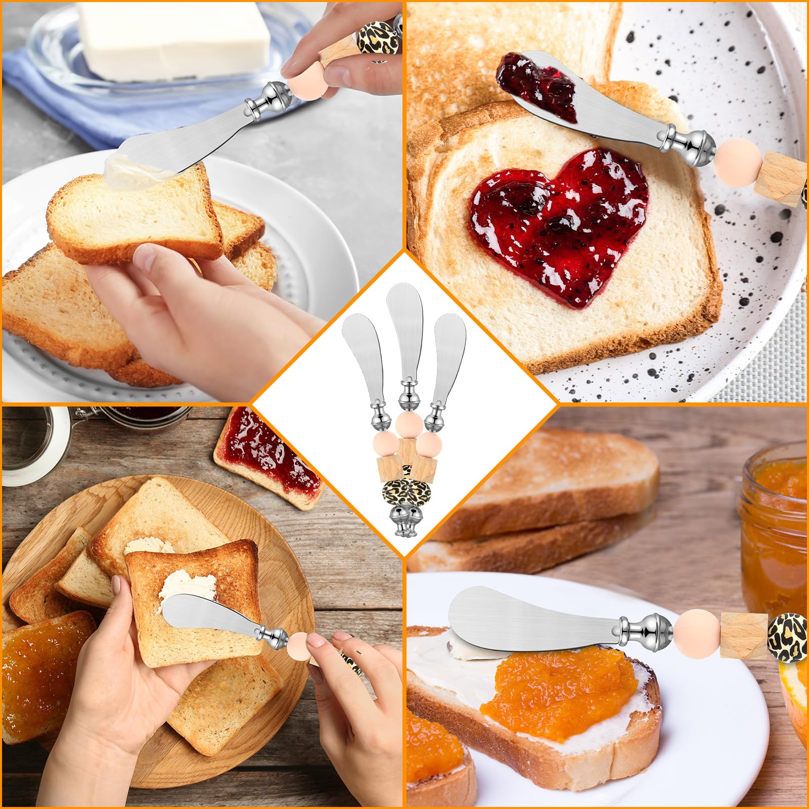 Lasnten gift-ready cheese spreaders blend practicality with stylish presentation.