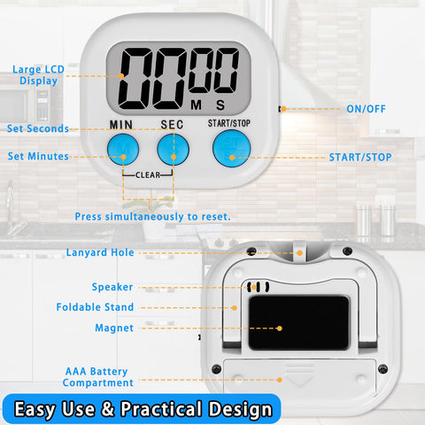 Lasubst digital timer green 12-pack enables group activities and practice