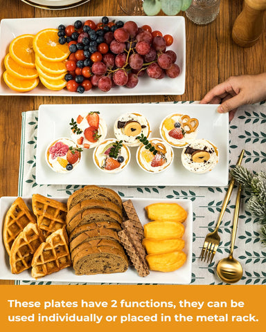 LAUCHUH 14-inch serving stand assembled for elegant banquet presentation.