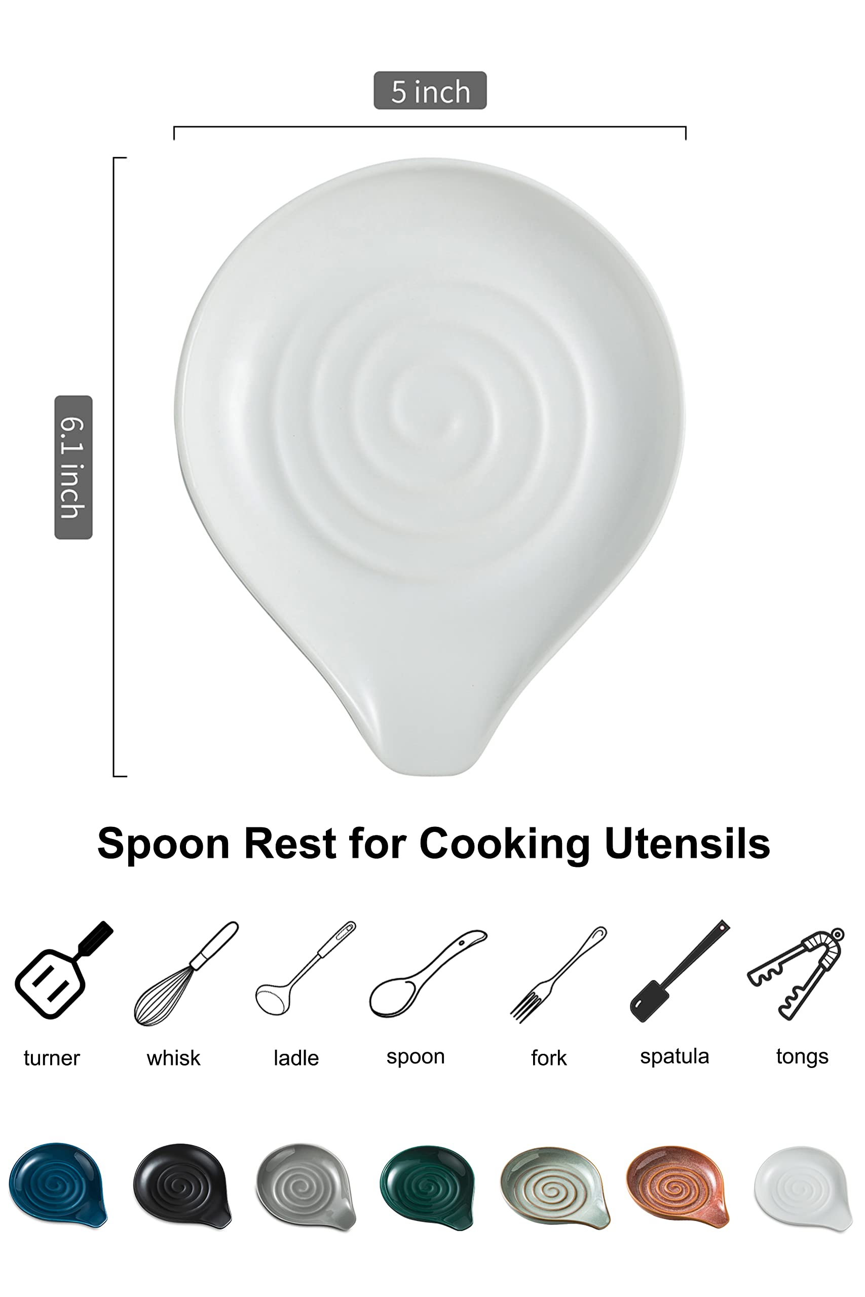 Lauchuh spoon rest on stove top keeps utensils organized