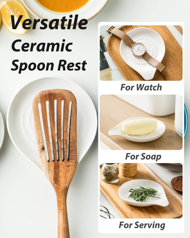 Lauchuh elegant kitchen decor spoon rest adds clean style