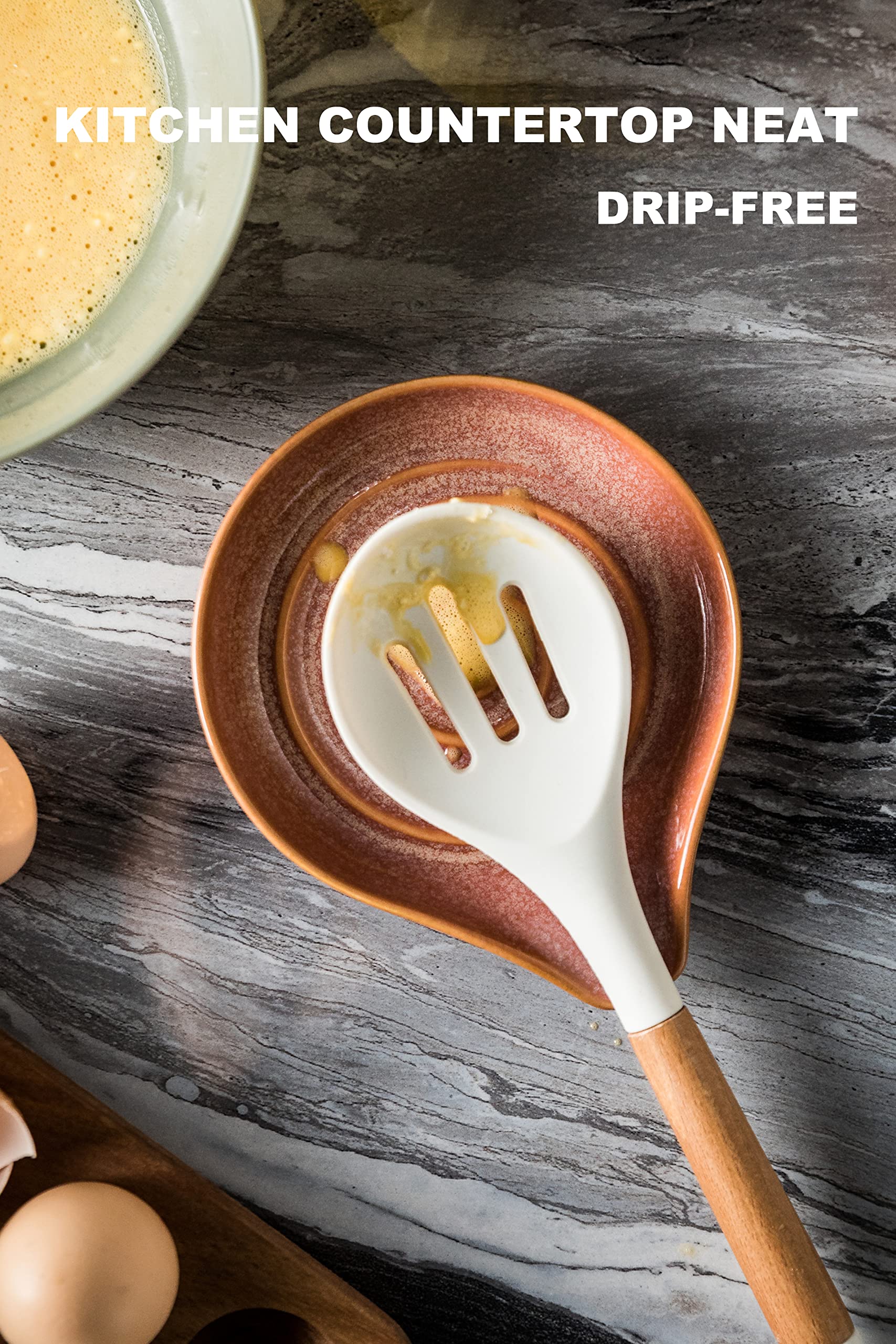 LAUCHUH farmhouse red spoon rest adds style to kitchen decor