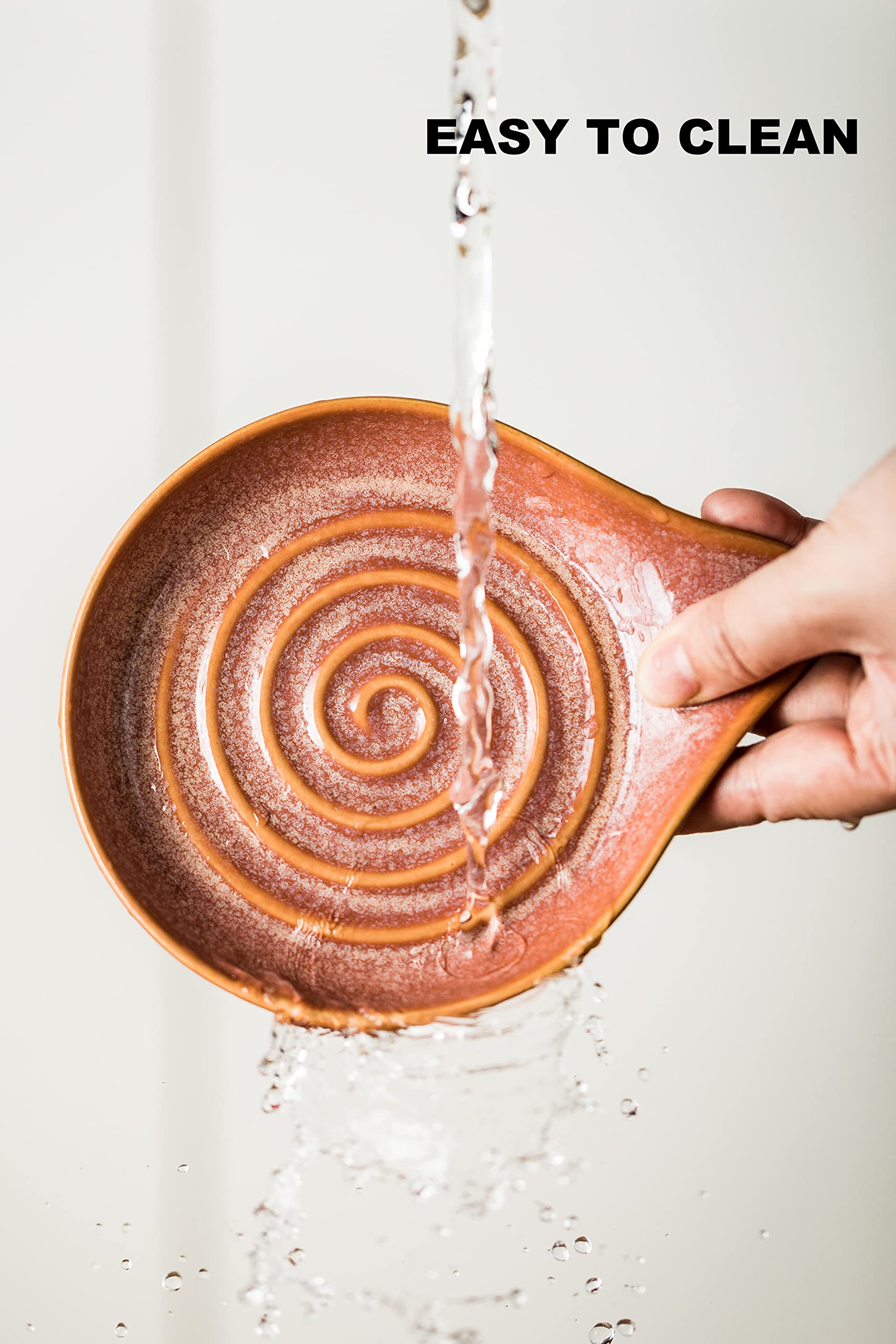 LAUCHUH red ceramic spoon rest makes a thoughtful kitchen gift