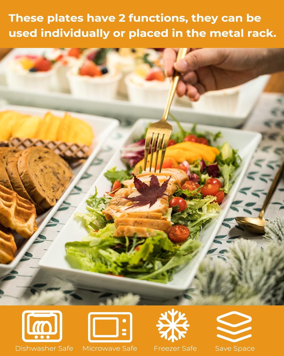LAUCHUH multi-level display ideal for banquets, weddings, and holidays.
