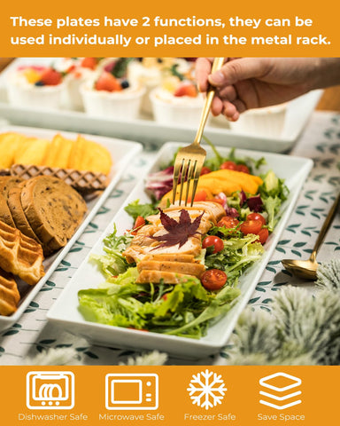 LAUCHUH multi-level display ideal for banquets, weddings, and holidays.