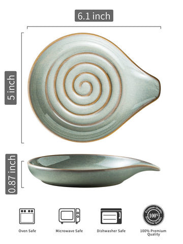 LAUCHUH spoon rest gray on stove top holds ladle neatly
