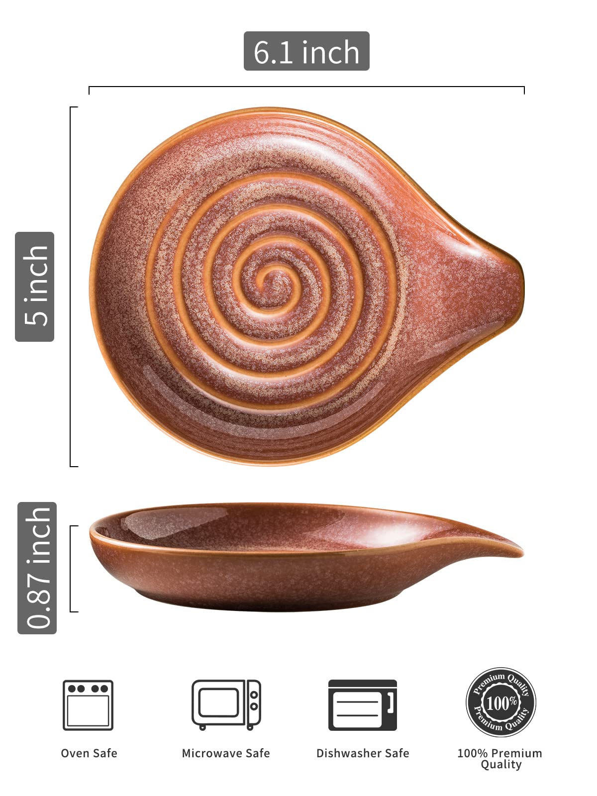 LAUCHUH spoon rest on stove top, heat resistant, catches drips