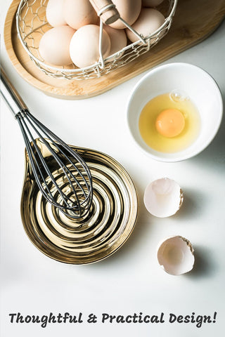 Sleek LAUCHUH spoon rest adds stylish touch to kitchen decor.