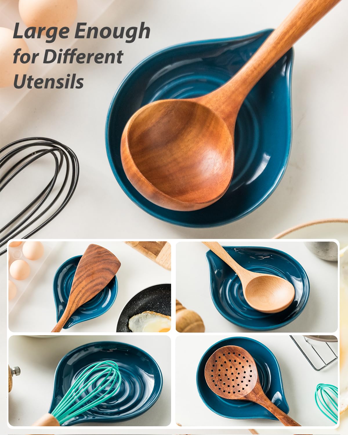 LAUCHUH kitchen decor spoon rest doubles as a cute accent on holiday tables