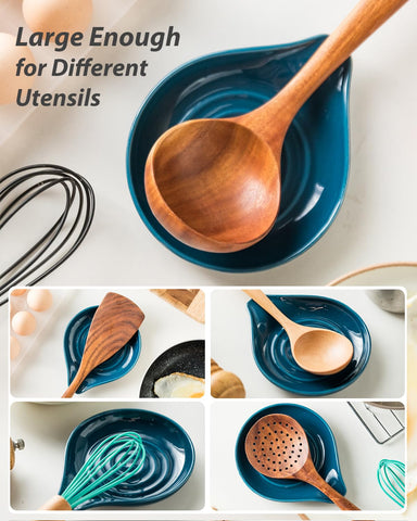 LAUCHUH kitchen decor spoon rest doubles as a cute accent on holiday tables
