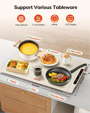 LAUDLIFE food warmer maintains flavor and warmth with efficient heat transfer technology