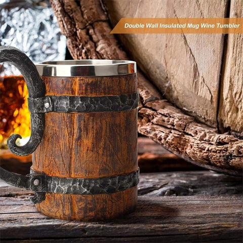 LAUGOKOBE 18-ounce capacity beer mug for generous pours