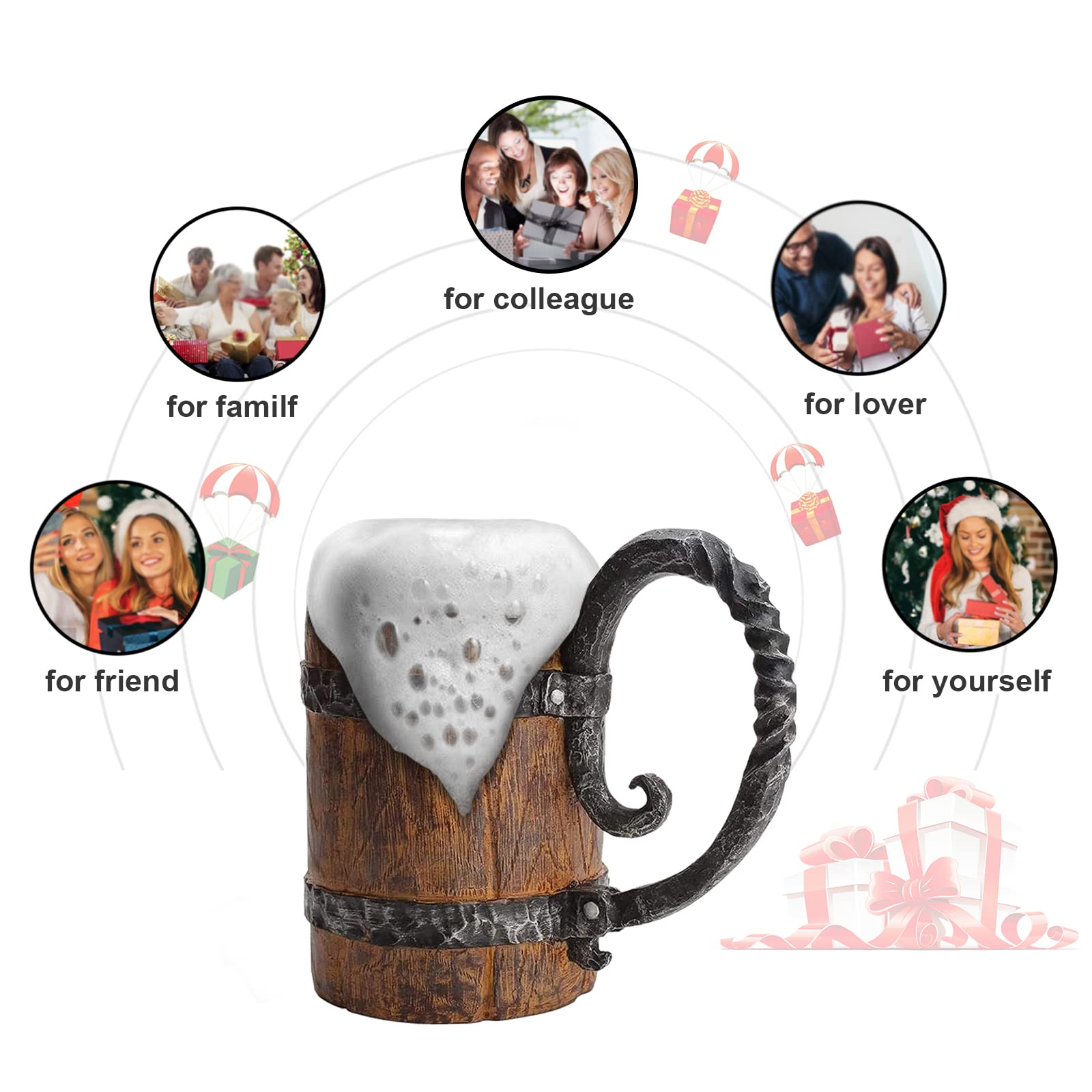 LAUGOKOBE bar and restaurant decor mug with unique look
