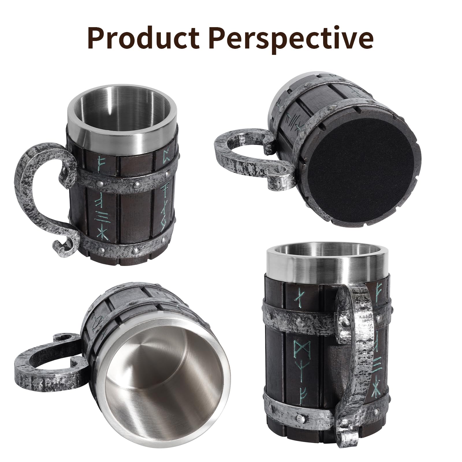 LAUGOKOBE Rune Mug with coffee highlights hot beverage readiness
