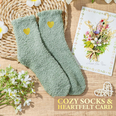 Launrada fuzzy socks keep feet warm and comfortable during rest.