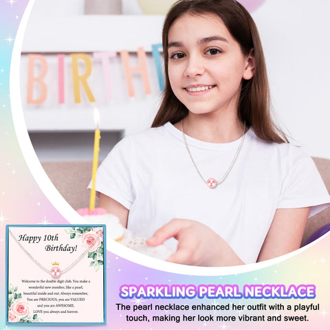 Launrada pink beaded bracelet for tween outfits.