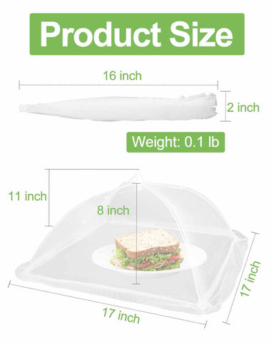 Lauon collapsible food cover folded for easy transport.